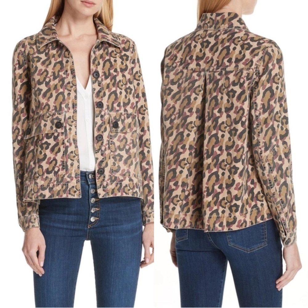Veronica Beard Mercer Leopard Print Jacket Women’s